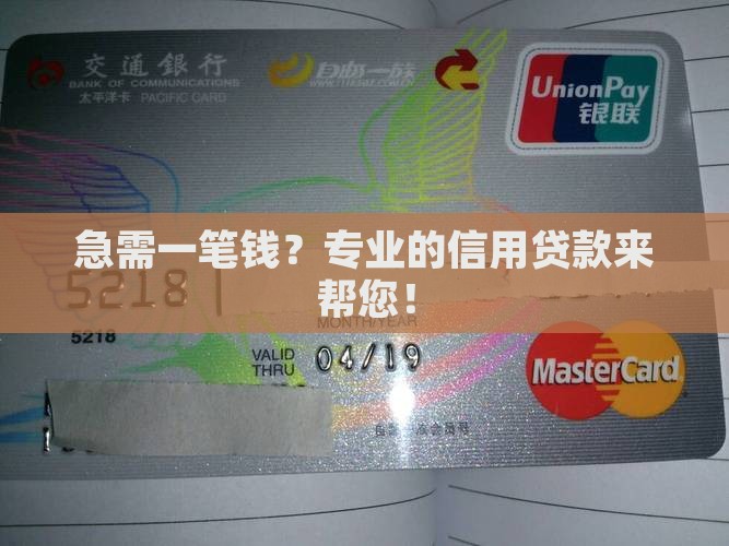 专业的信用贷款
