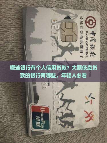 哪些银行有个人信用贷款