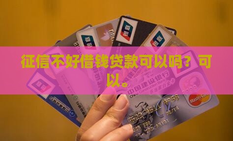 征信花借钱贷款可以吗