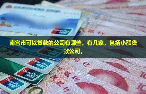 南宫市可以贷款的公司