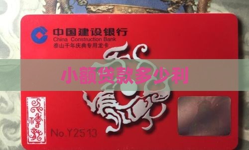 小额贷款多少利