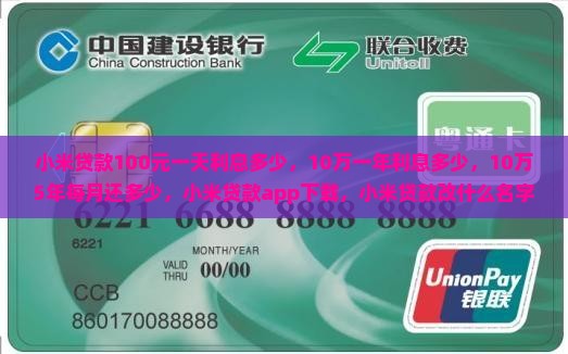 小米贷款100