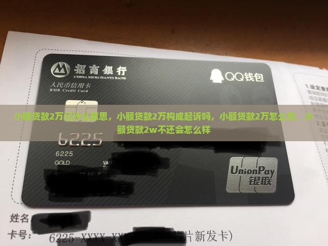 小额贷款2万亿什么意思