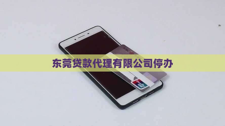 东莞贷款代理公司停办