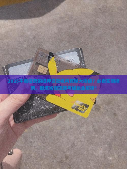 不看征信的抵押贷款机构