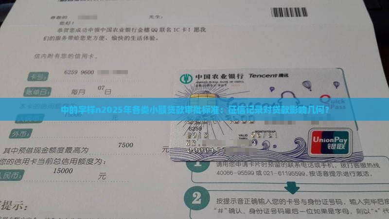 中的字样n2025年各类小额贷款审批标准：征信记录对贷款影响几何？