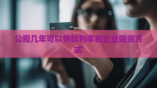 公司几年可以贷款利率的企业融资方式