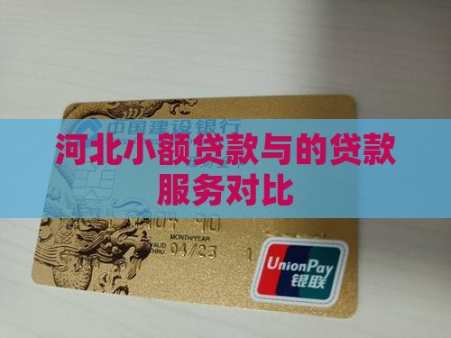 河北小额贷款与的贷款服务对比