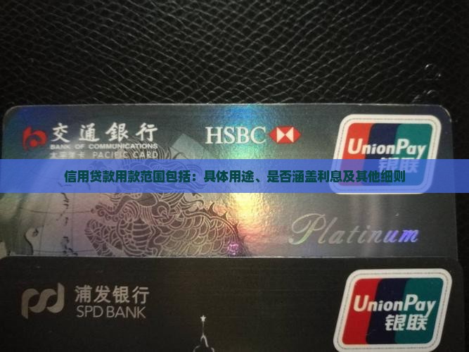 信用贷款用款范围包括：具体用途、是否涵盖利息及其他细则