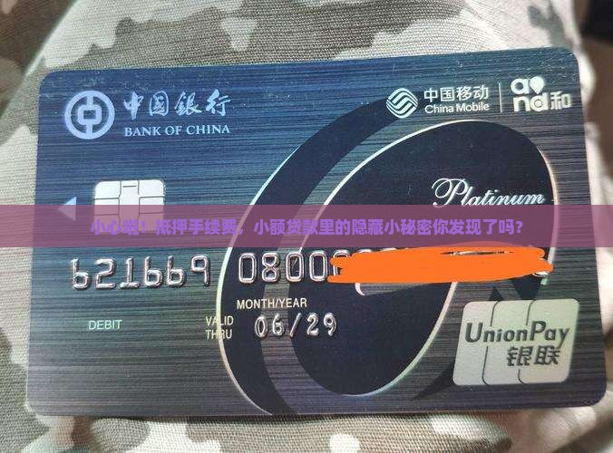 小额贷款公司抵押手续费