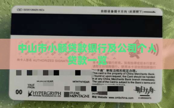 中山市小额贷款银行