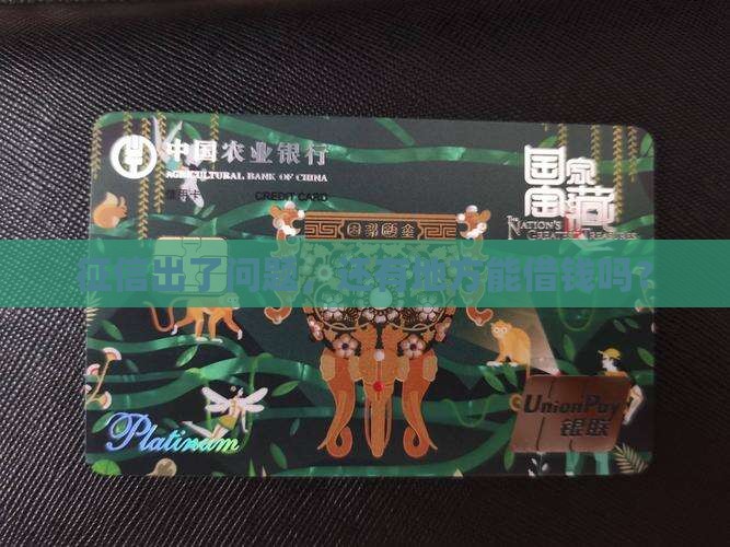 征信坏了哪个平台可以贷款