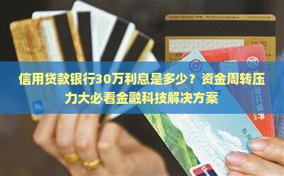 信用贷款银行30万利息