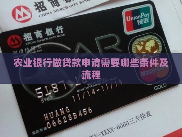 农业银行做贷款申请