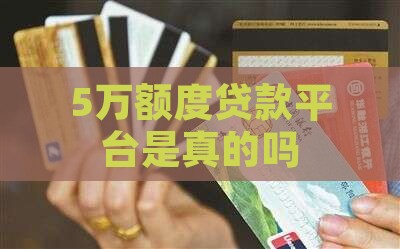 5万额贷款平台是真的吗