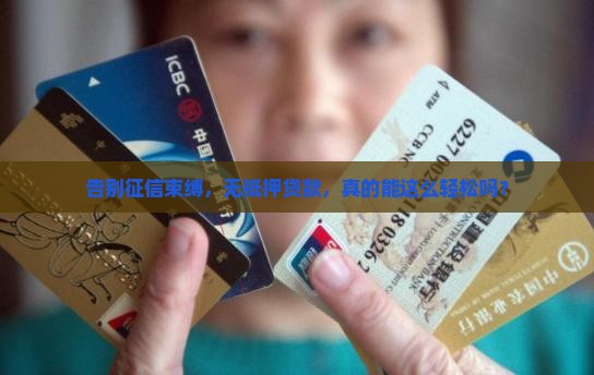 不看征信无抵押贷款的