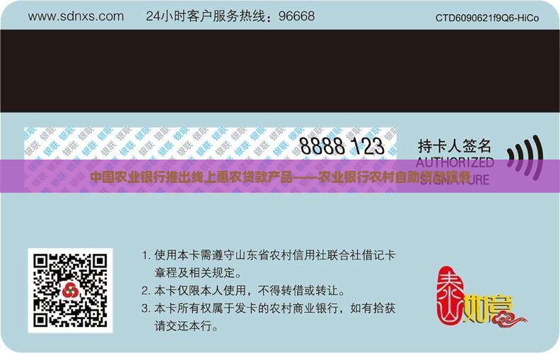 农业银行农村自助贷款