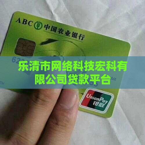 乐清宏科贷款平台