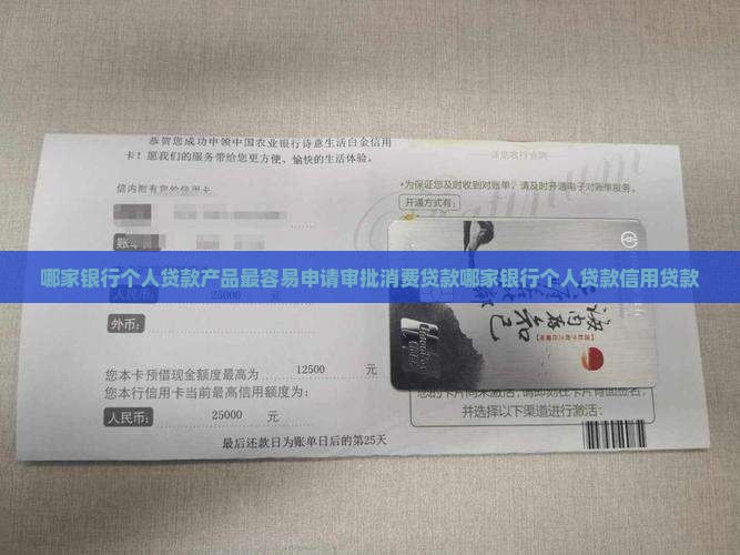哪行消费贷款好批