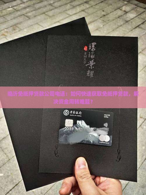 临沂免抵押贷款公司电话