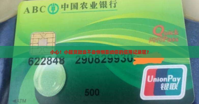 小额贷款上得到征信吗