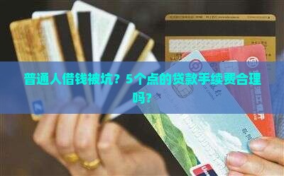 信用贷款手续费5个点