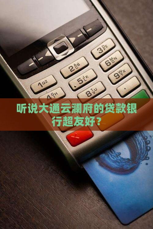 大通云澜府贷款银行