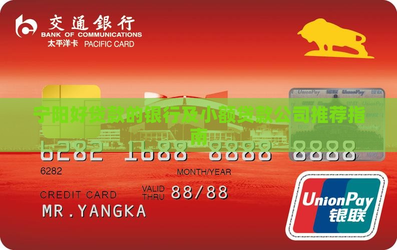 宁阳好贷款的银行