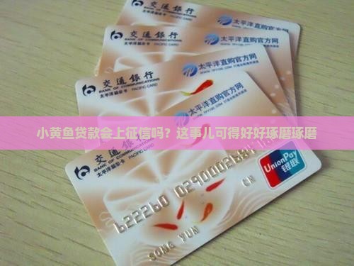 小黄鱼贷款上征信嘛