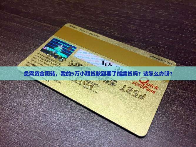 小额贷款到期可以续贷