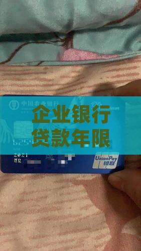 企业银行贷款年限利率