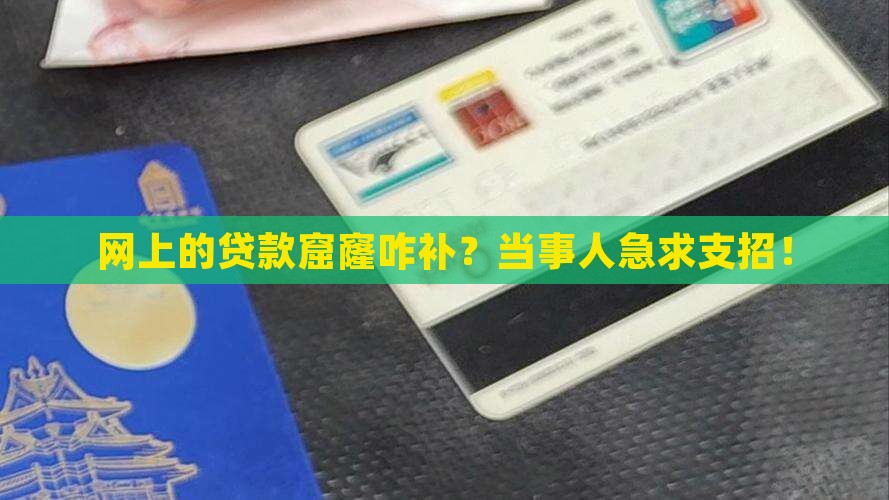 当事人在网上欠贷款