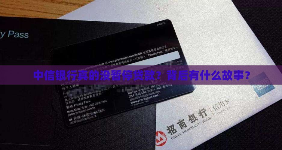 中信银行没有暂停贷款