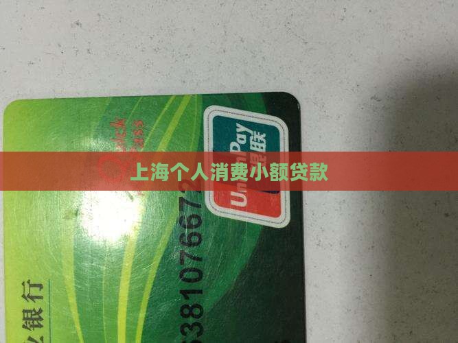 上海个人消费小额贷款