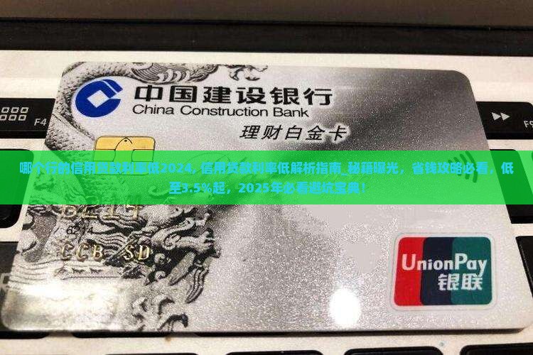 哪个行的信用贷款利率低2024