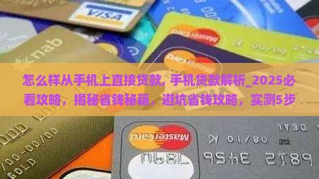 怎么样从手机上直接贷款