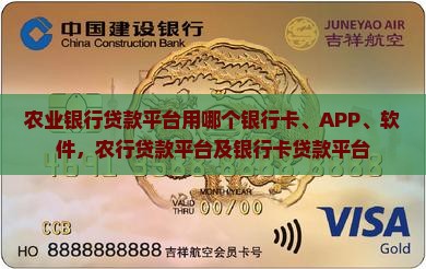 农业银行贷款平台用哪个 农业银行贷款平台用哪个