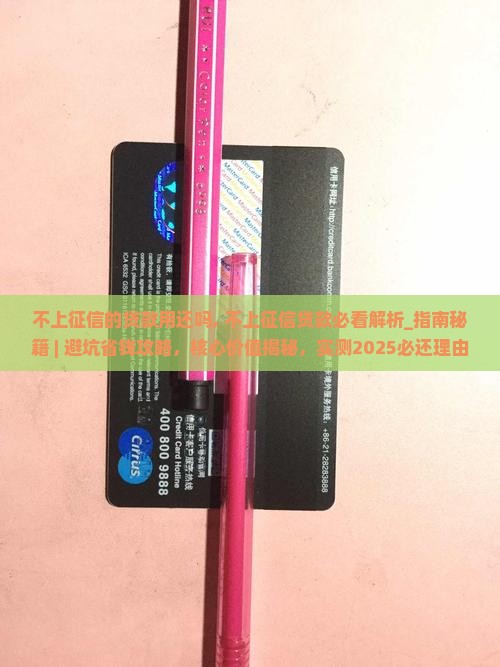 不上征信的贷款用还吗