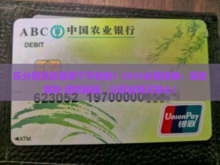 乐分期贷款是哪个平台的
