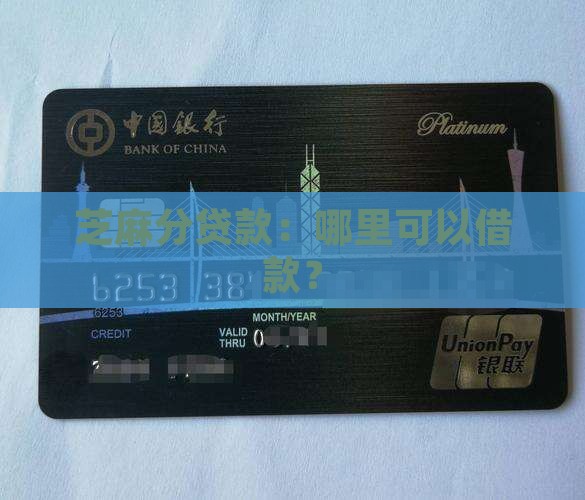 在哪里可以用芝麻分贷款