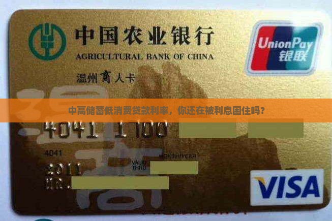中高储蓄低消费贷款利率