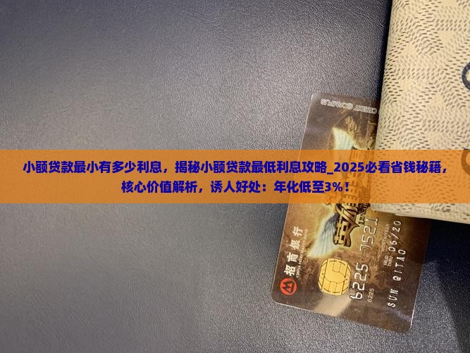 小额贷款最小有多少利息