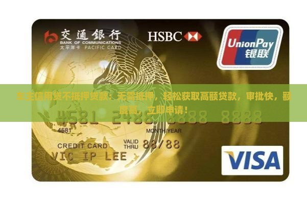 车主信用贷不抵押贷款