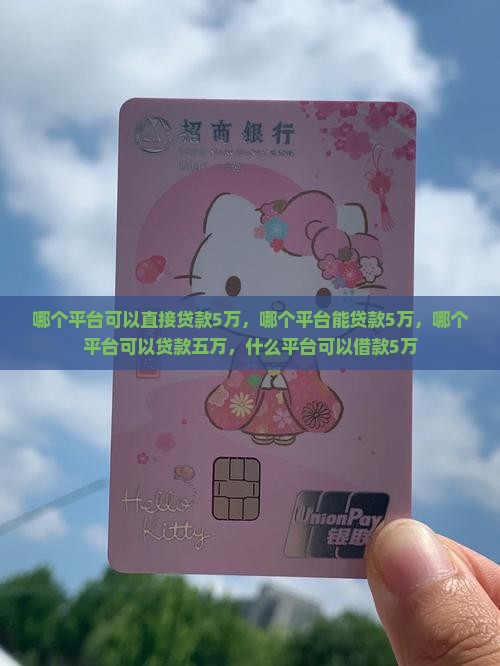 哪个平台可以直接贷款5万