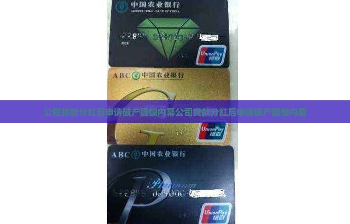 公司贷款分红后申请破产