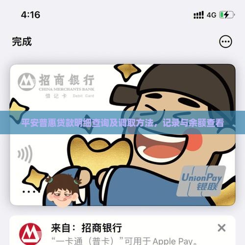 平安普惠贷款明细