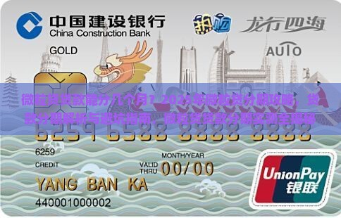 微粒贷贷款能分几个月