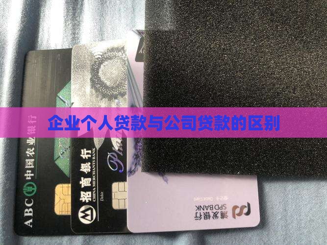个人贷款和公司贷