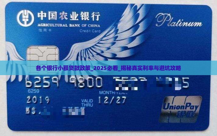 各个银行小额贷款政策