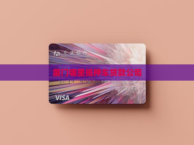 厦门哪里抵押车贷款公司